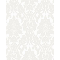 Gift Wrap (24"x100') GOTHIC FLOURISH, PEARL/WHITE